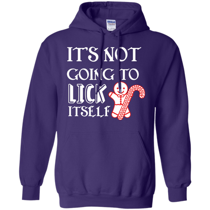 Christmas T-Shirt It's Not Going To Lick Itself Purple