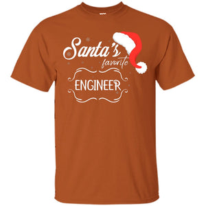 Santa's Favorite Engineer Engineering X-mas Gift Shirt For EngineersG200 Gildan Ultra Cotton T-Shirt