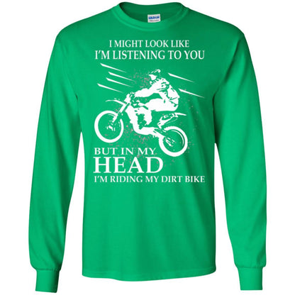 Motocross T-shirt I'm Riding My Dirt Bike Irish Green