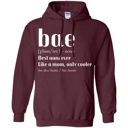 Aunt T-shirt Bae Best Aunt Ever Maroon