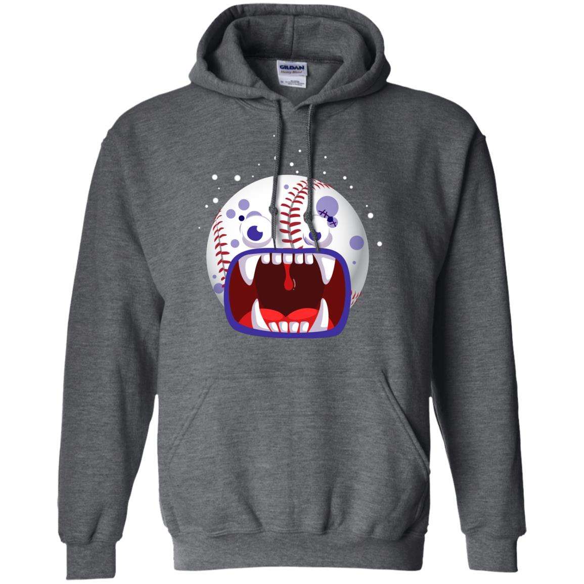 Baseball Halloween Shirt Dark Heather