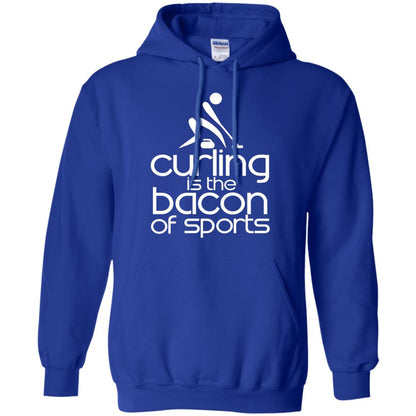 Funny Curling Is The Bacon Of Sports T-shirt Royal