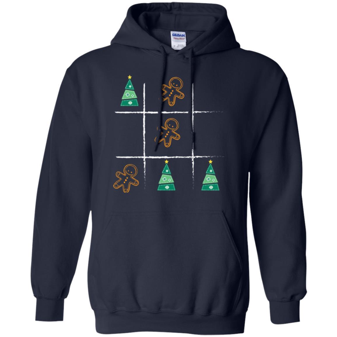 Christmas T-shirt Tic Tac Toe Board Game Navy