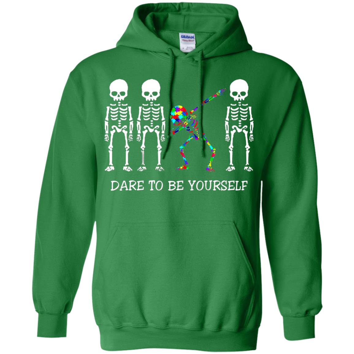 Dare To Be Yourself Autism Awareness T-shirt Irish Green