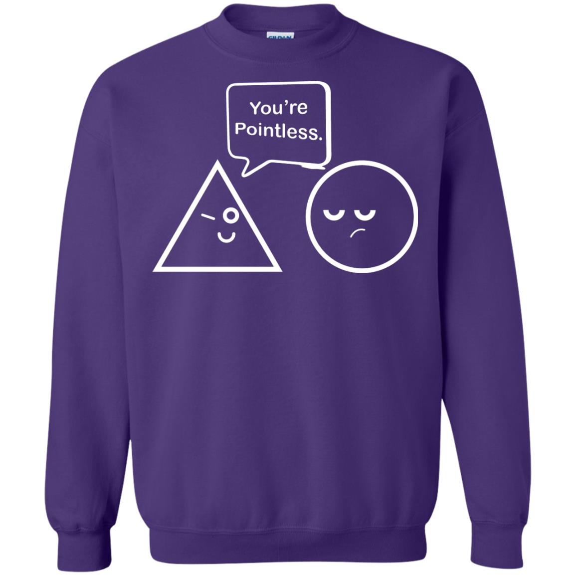 Math Lover T-shirt You're Are Pointless Purple