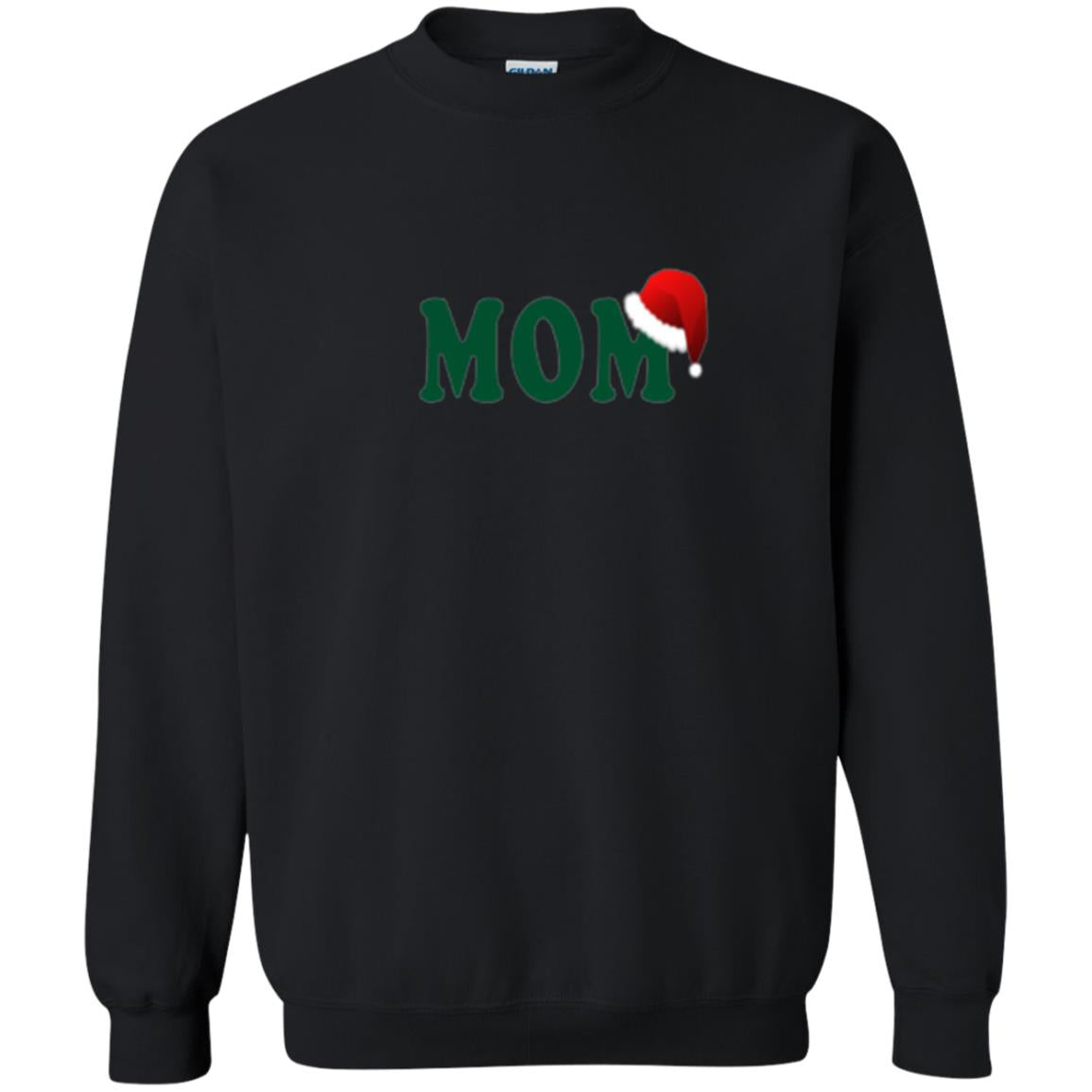 Christmas T-shirt Mom Santa Black