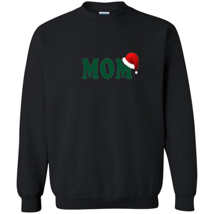 Christmas T-shirt Mom Santa Black