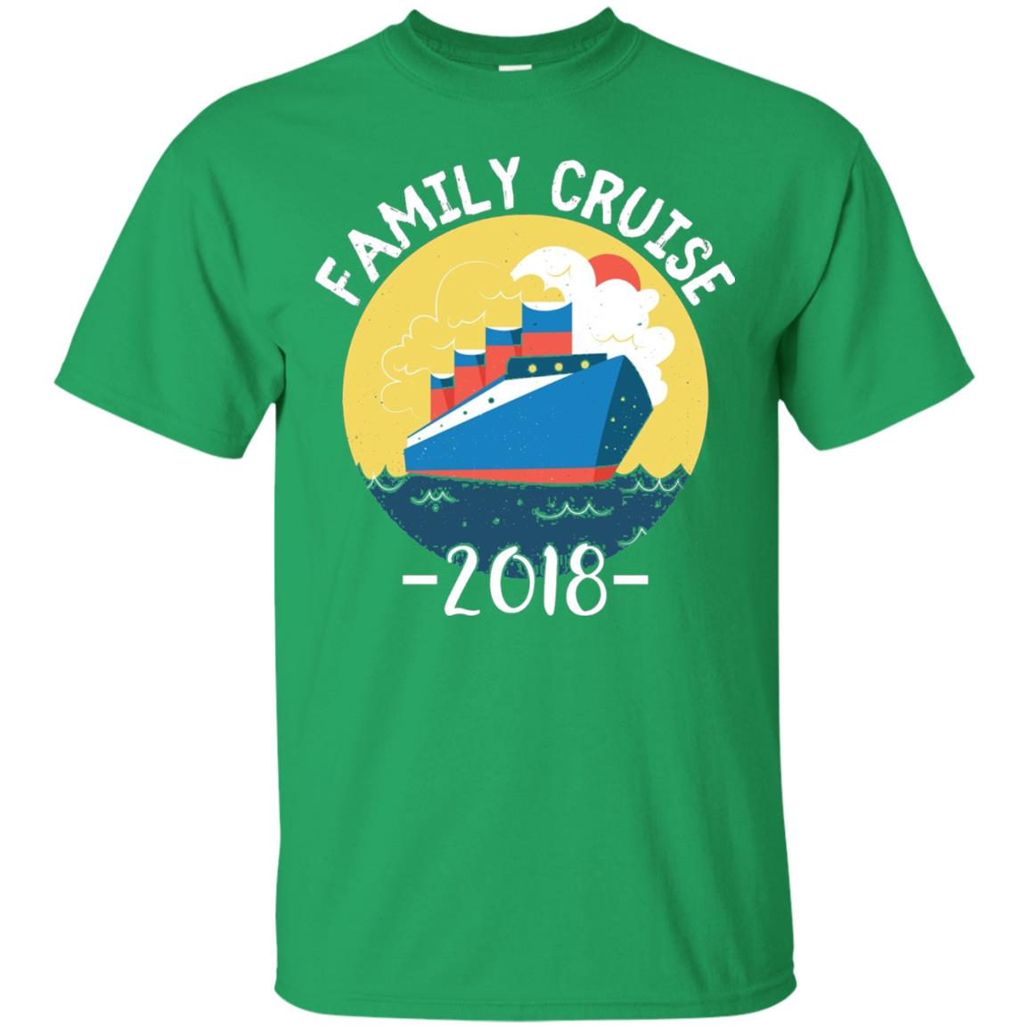 Summer Holiday T-shirt Family Cruise 2018 Irish Green