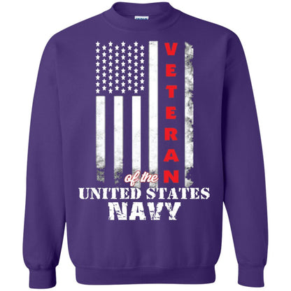 Armed Forces Us Navy Vintage Veteran T-shirt Purple