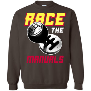 Race The Manuals Racing ShirtG180 Gildan Crewneck Pullover Sweatshirt 8 oz.