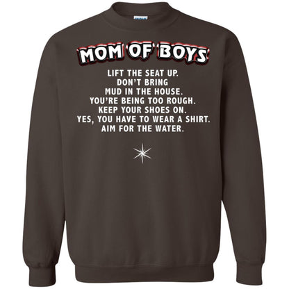 Mom Of Boys You Have To Wear A Shirt Aim For The Water Shirt Dark Chocolate