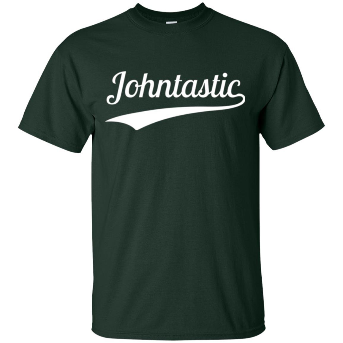 Funny John T-shirt Johntastic Forest Green