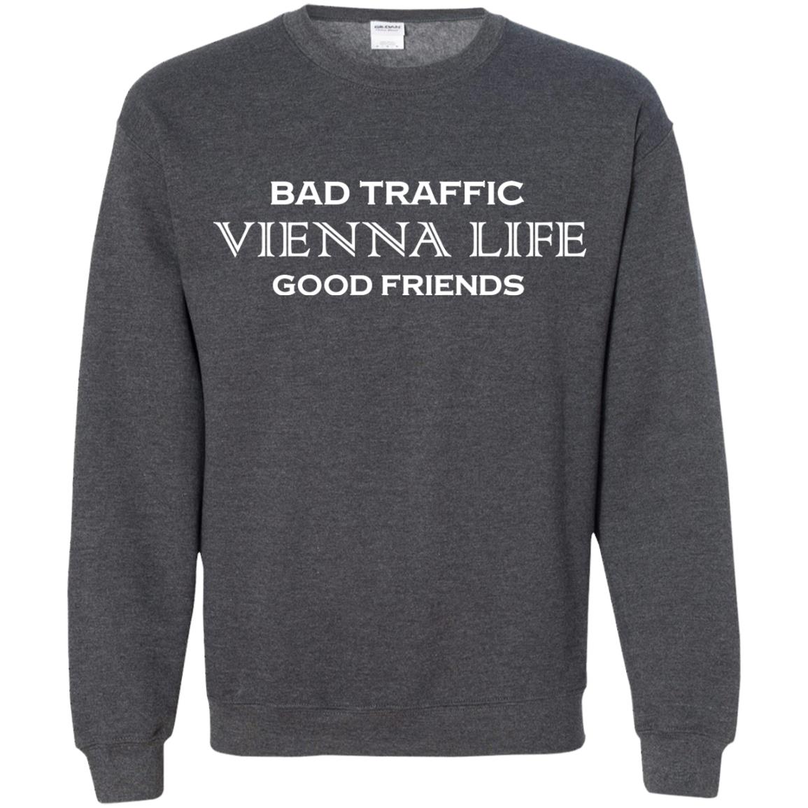 Bad Traffic Vienna Life Good Friends Shirt Dark Heather