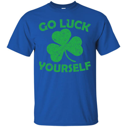 Go Luck Yourself St. Patrick_s Day T-shirt Royal