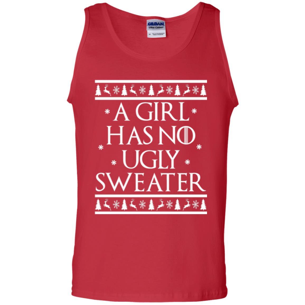 Christmas T-shirt A Girl Has No Ugly Sweater Red