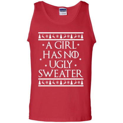 Christmas T-shirt A Girl Has No Ugly Sweater Red