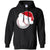 Baseball With Santa Claus Hat X-mas Shirt For Baseball LoversG185 Gildan Pullover Hoodie 8 oz.