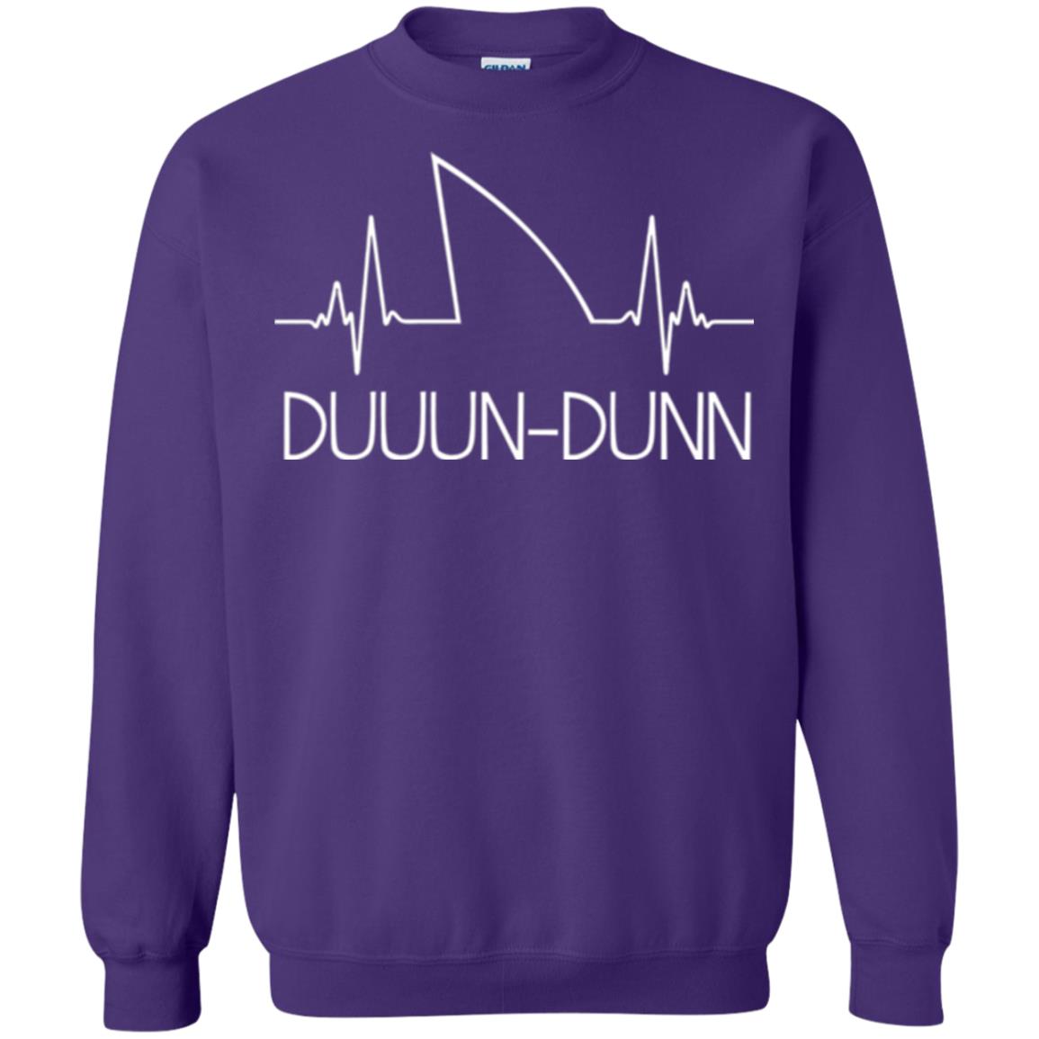 Funny Shark Shirt Feat. Shark Heartbeat Shark Lovers T-shirt Purple