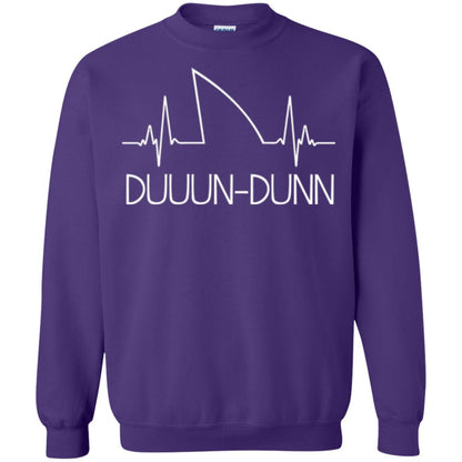 Funny Shark Shirt Feat. Shark Heartbeat Shark Lovers T-shirt Purple