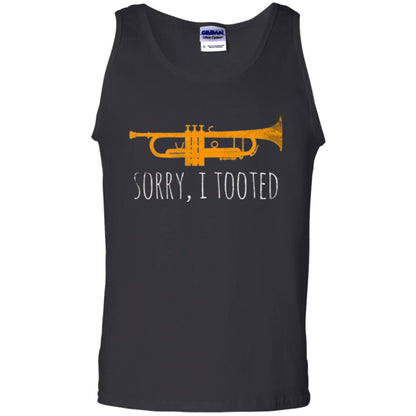 Trumpet Lovers T-shirt Sorry I Tooted Black