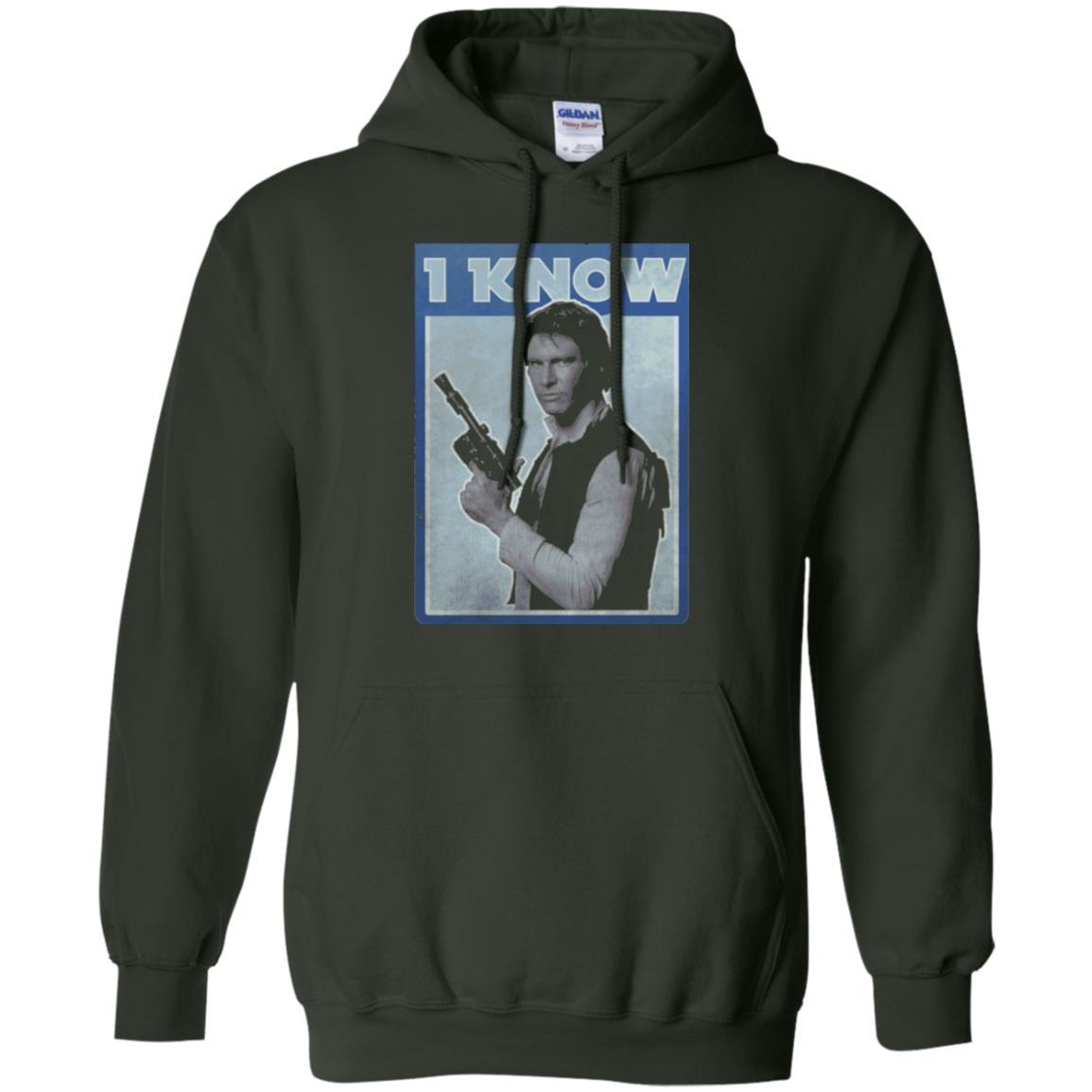 Film T-shirt Han Solo Iconic Unscripted I Know Graphic Forest Green