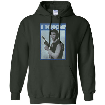 Film T-shirt Han Solo Iconic Unscripted I Know Graphic Forest Green