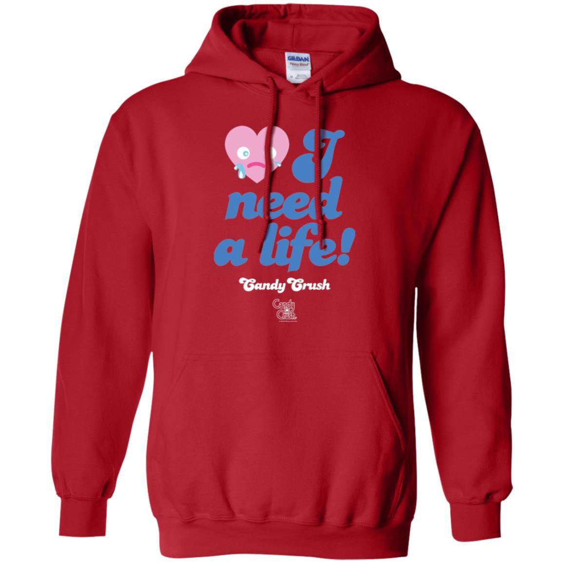 Gamer T-shirt I Need A Life T-shirt Red