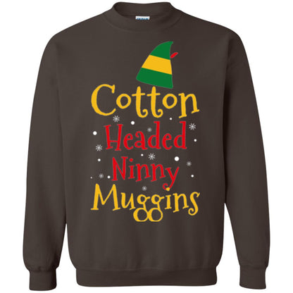 Funny Elf T-shirt Cotton Headed Ninny Muggins Dark Chocolate