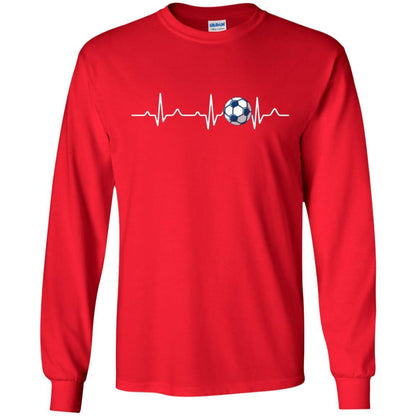 Heartbeat Soccer Lover T-shirt Red