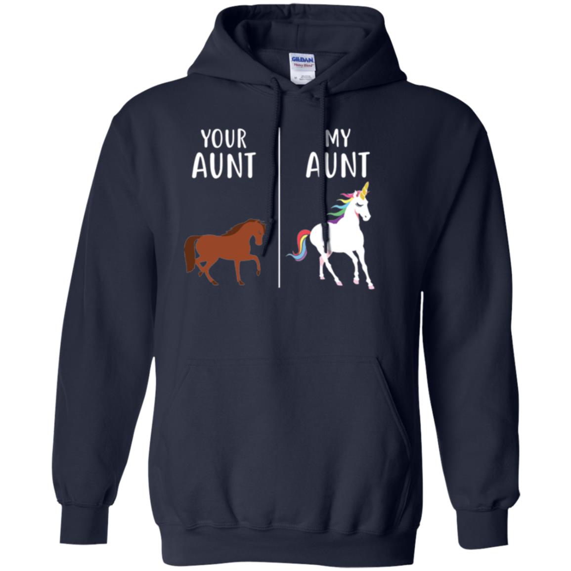 Unicorn T-shirt Your Aunt My Aunt Navy