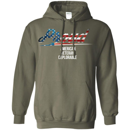 Veteran T-shirt Proud American Veteran Deplorable Military Green