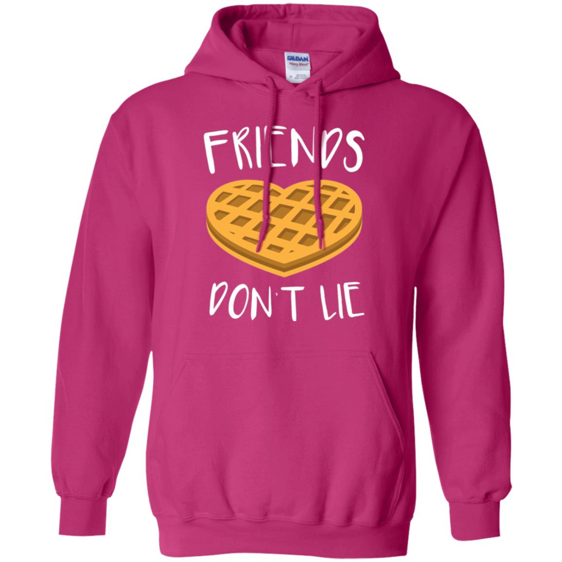 Funny Waffle T-shirt Friends Don_t Lie Heliconia