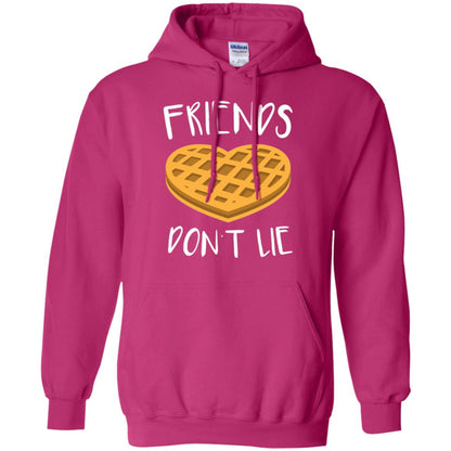 Funny Waffle T-shirt Friends Don_t Lie Heliconia