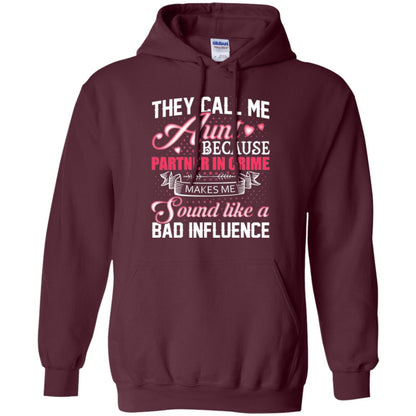 Aunt T-shirt They Call Me Aunt Maroon