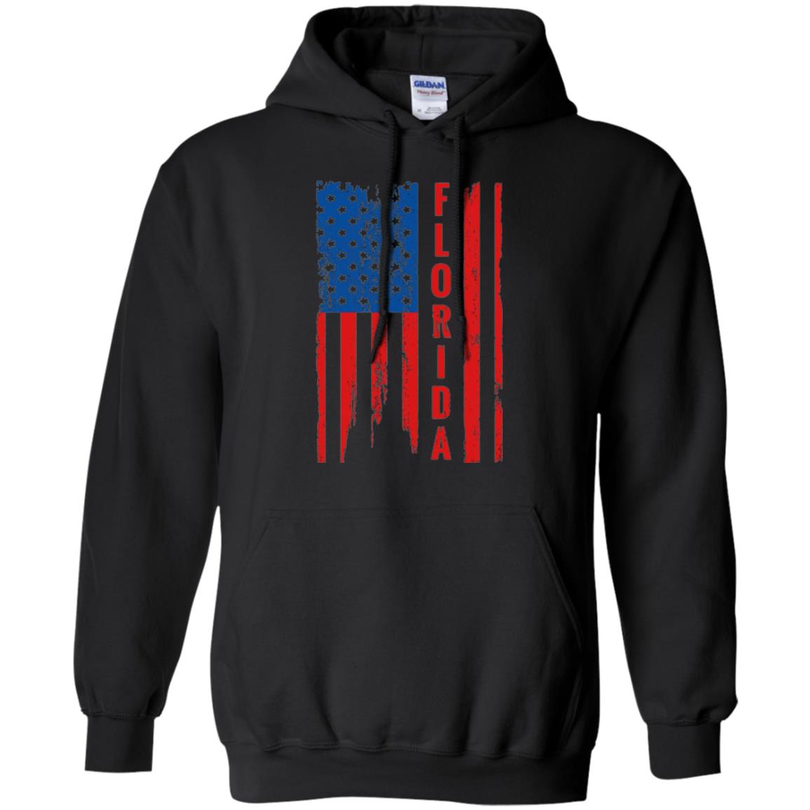 Florida State T-shirt American Flag Black