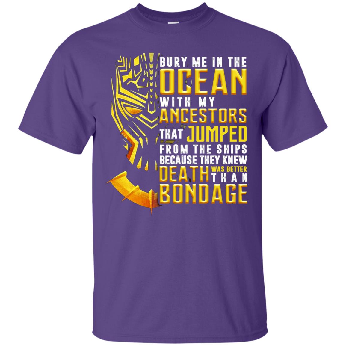 Bury Me In The Ocean With My Ancestors That Jumped Movie Lover T-shirt Purple