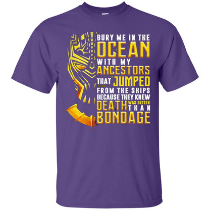 Bury Me In The Ocean With My Ancestors That Jumped Movie Lover T-shirt Purple