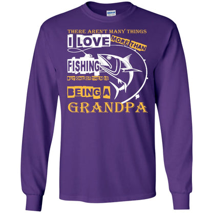 But One Of Them Is Being A Grandpa Papa T-shirt Purple