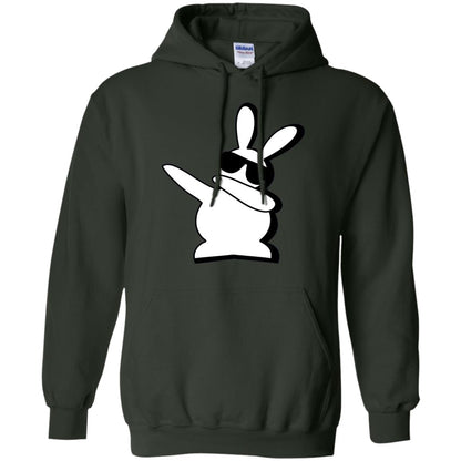 Dabbing Hip Hop Bunny Easter Dab Rabbit Dance T-shirt Forest Green
