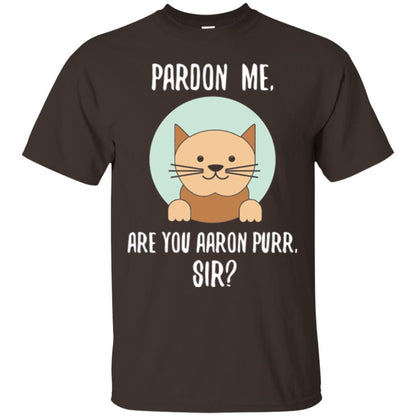 The Hamilton Cat T-shirt Pardon Me Dark Chocolate