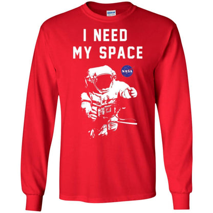Astronaut T-shirt I Need My Space T-shirt Red