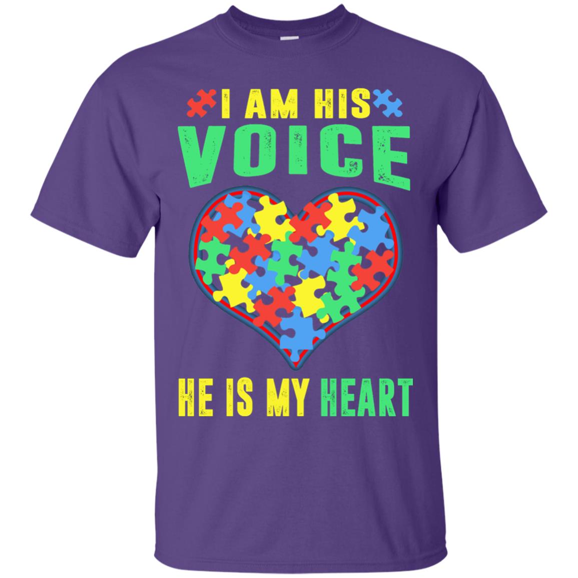 Autism Awareness Shirt He Is My Heart Purple