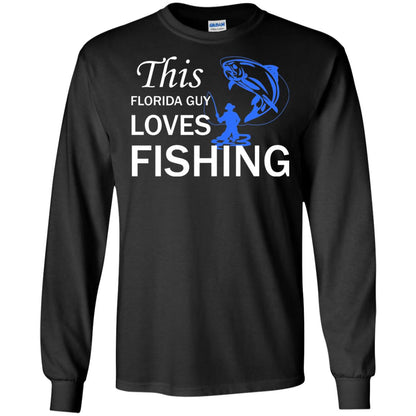 This Florida Guy Love Fishing Fisherman T-shirt Black