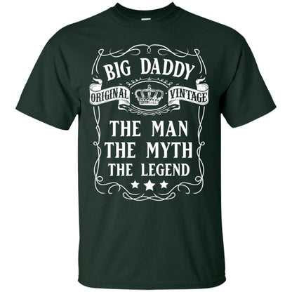 Big Daddy Original Vintage The Man Myth Legend Grandfather T-shirt Forest