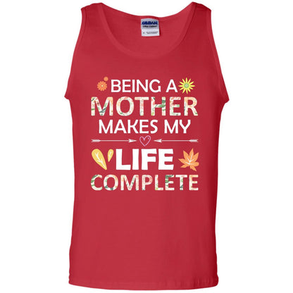 Being A Mother Make My Life Complete Parent_s Day Shirt For Mommy Red
