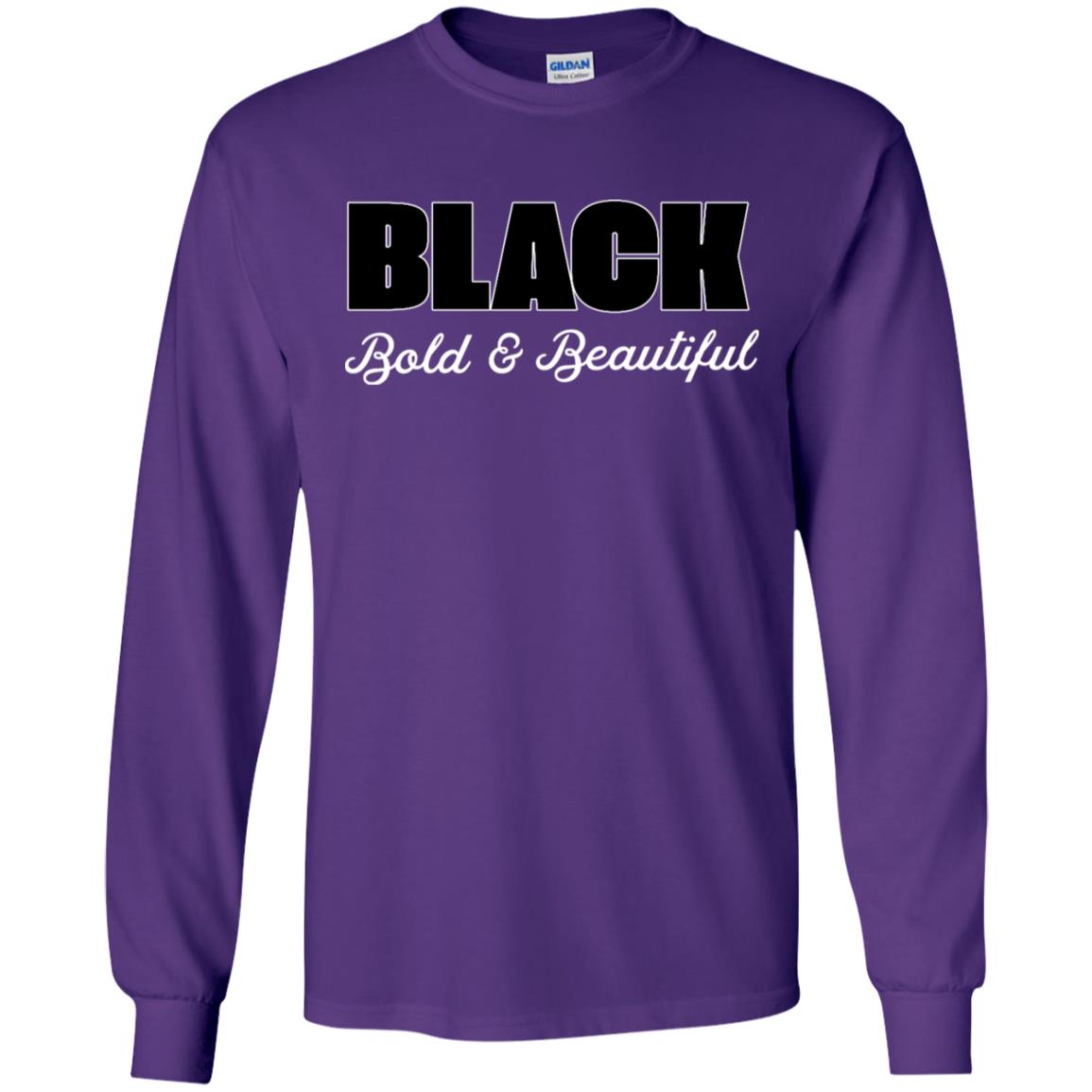 Black Bold And Beautiful Shirt Purple