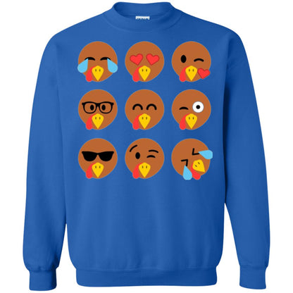 Thanksgiving T-shirt Turkey Emojis Royal