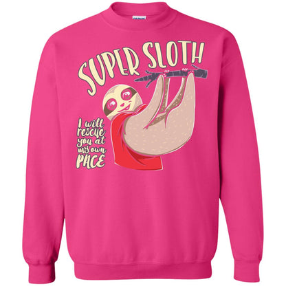 Funny Sloth T-shirt I Will Rescue You At My Own Pace Heliconia