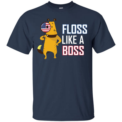 Floss Like A Boss Dog Shirt Navy