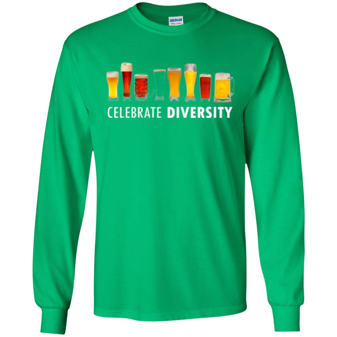 Beer Lovers T-shirt Celebrate Diversity Irish Green
